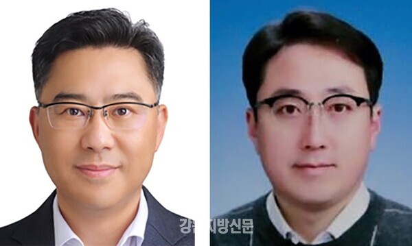 (사진 왼쪽부터) 곽병일 삼척경찰서장, 정해영 동해경찰서장.